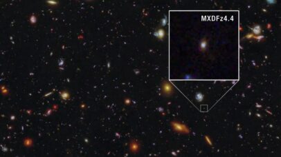 Luz impossível de galáxia que não deveria ser visível é detectada pelo Hubble