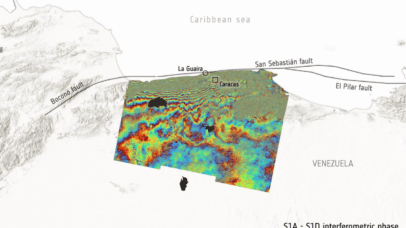 Satélites revelam como terremotos deformaram a Venezuela