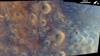 Vídeo da Nasa mostra sobrevoo por Marte em alta definição durante missão Psyche