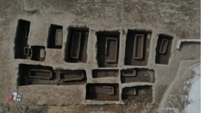 Luxuosa necrópole do século 6 a.C foi encontrada sob fábrica italiana