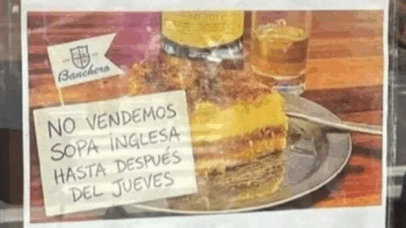 Restaurante muda nome de sobremesa por rivalidade entre Argentina e Inglaterra