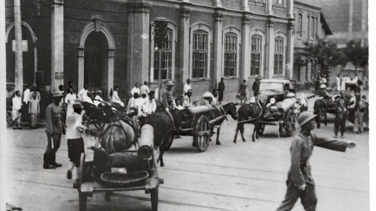 O símbolo da presença estrangeira na China na Segunda Guerra
