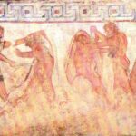 Afrescos etruscos de 2,3 mil anos são exibidos pela Itália em Roma