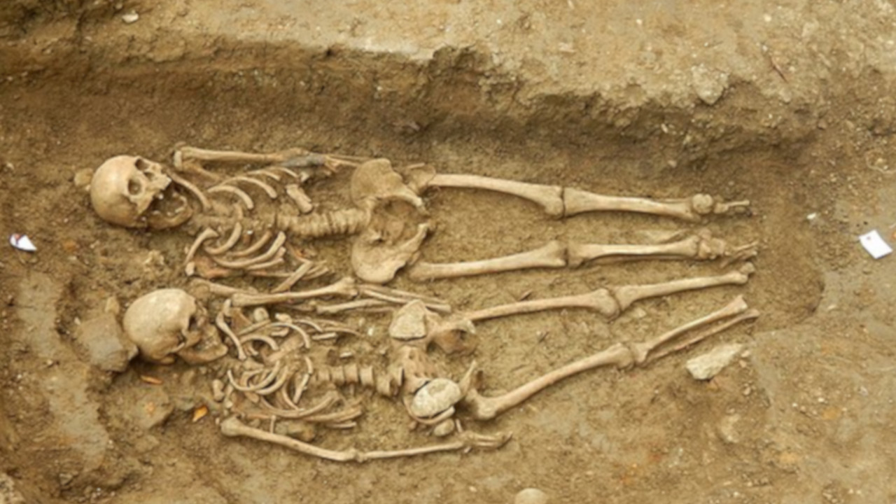 Arqueólogos descobrem que esqueletos de 1,5 mil anos, encontrados de mãos dadas, eram homens