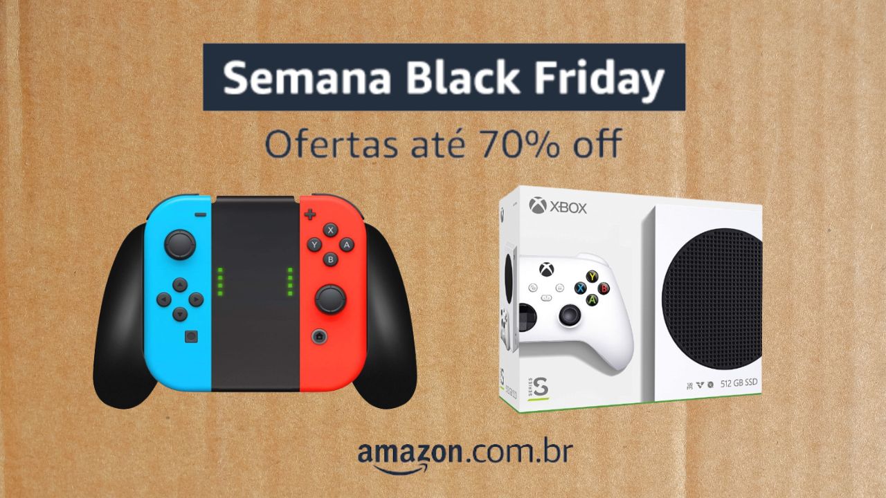 9 consoles e acessórios gamers em oferta na Black Friday da Amazon