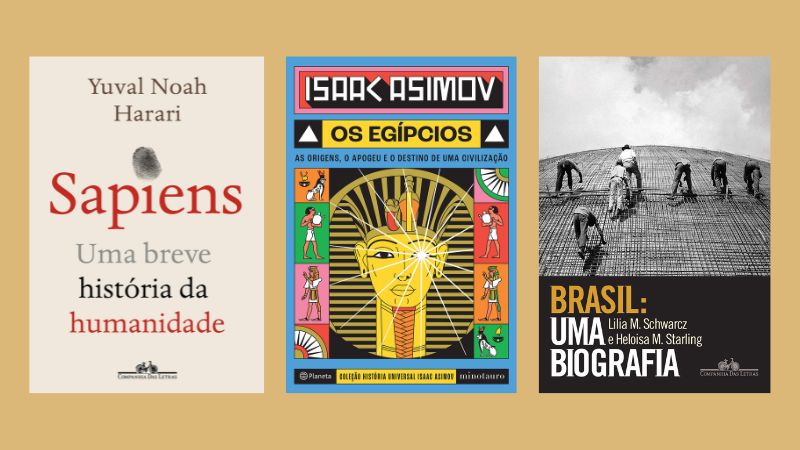 Best-sellers: 12 livros de História que estão entre os mais vendidos da Amazon para você garantir