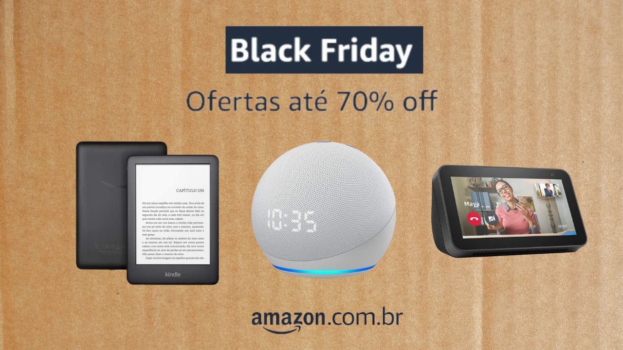Black Friday: 10 dispositivos da Amazon por até 70% off