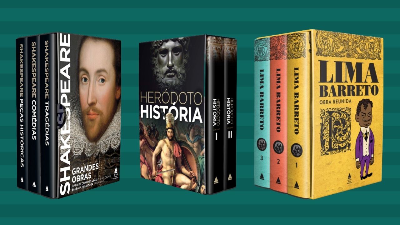 De Heródoto a Shakespeare: 6 boxes colecionáveis para você garantir