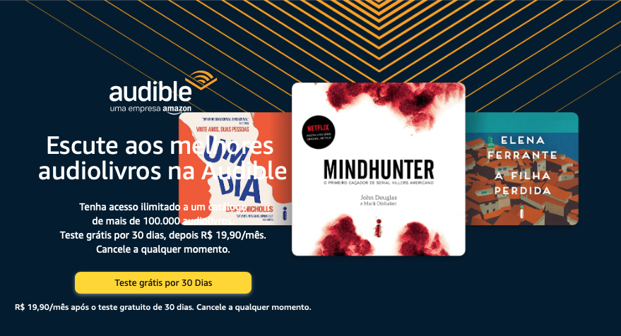 Conheça o Audible, serviço de audiobooks da Amazon que já está disponível no Brasil