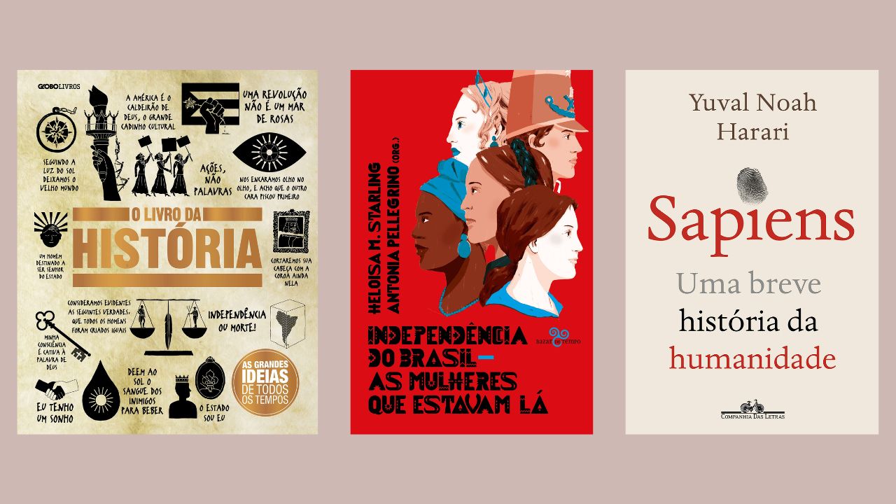 História do Brasil e do mundo: confira livros para quem deseja aprender mais sobre o tema