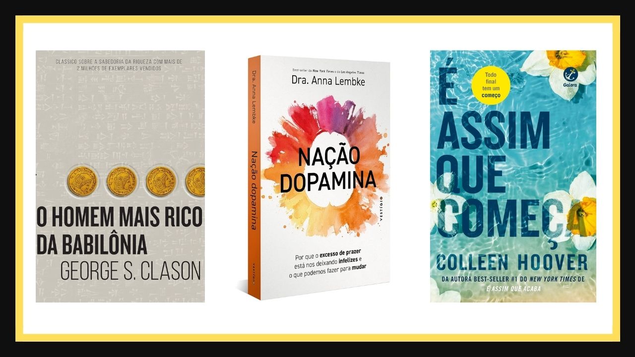 Romance, suspense e mais: confira os 5 livros mais vendidos do momento