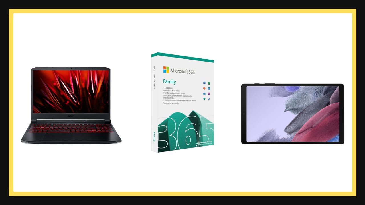 Pacote office, Notebook e mais: conheça itens diversos para facilitar sua rotina