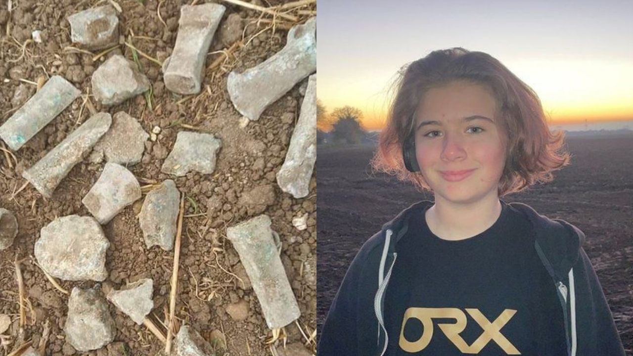 Inglaterra: Garota de 13 anos encontra tesouro da Idade do Bronze com detector de metal
