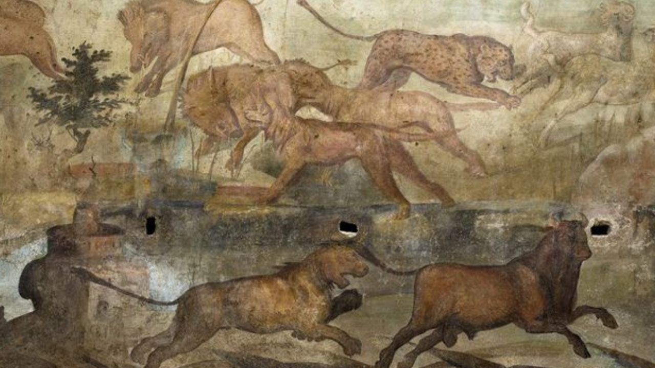 Paredes de Casa dei Ceii, em Pompeia, são restauradas, revelando afrescos impressionantes