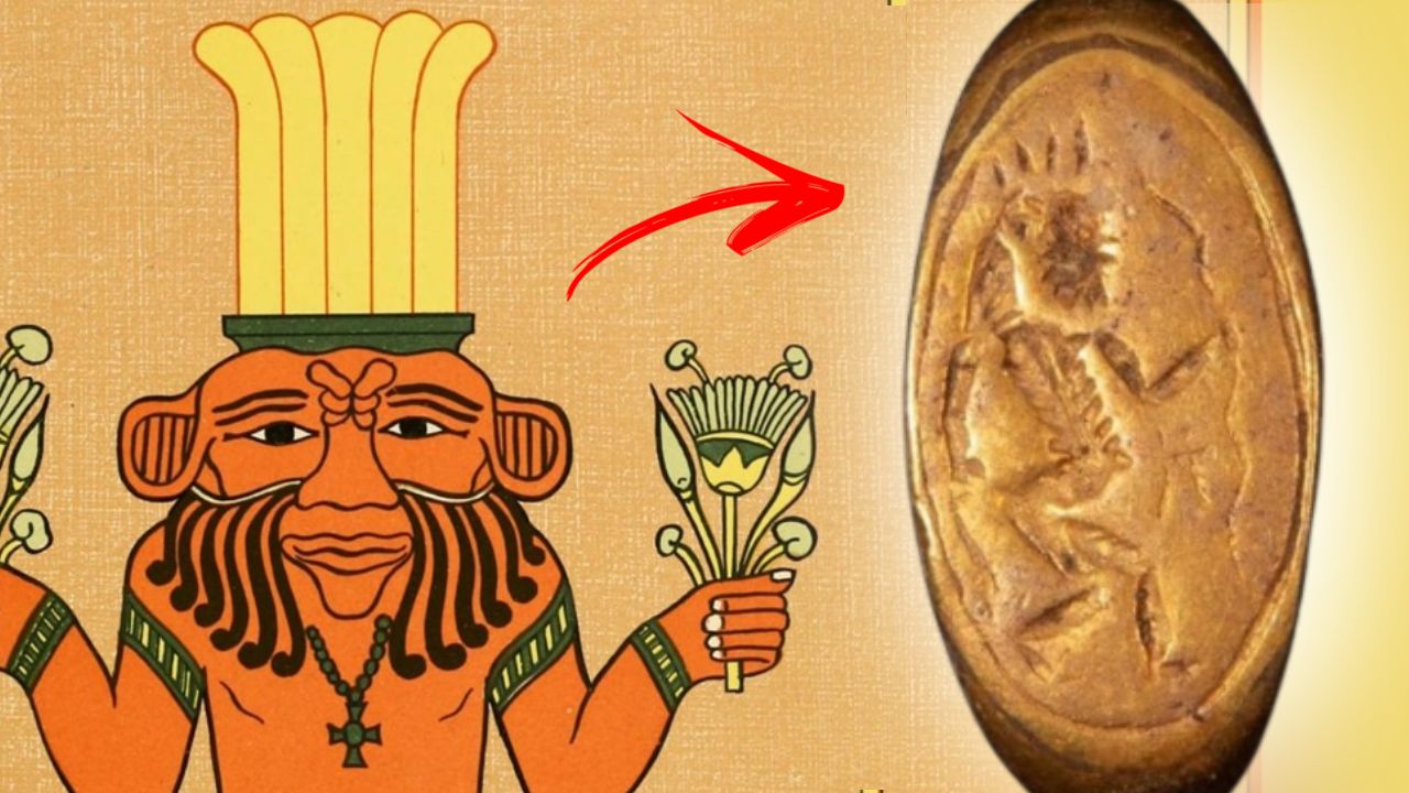 A singular descoberta de um anel do ‘deus da diversão’ no Egito