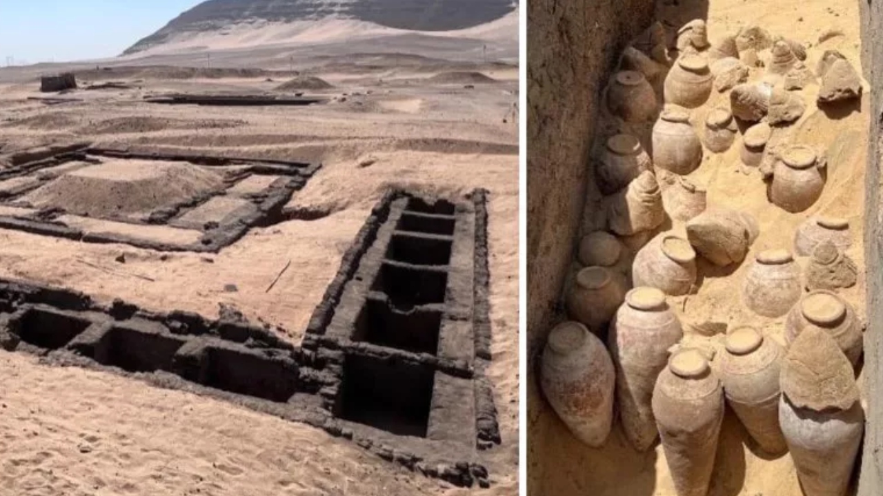 Egito: Frascos de vinho lacrados com cerca de 5.000 anos são encontrados em tumba real