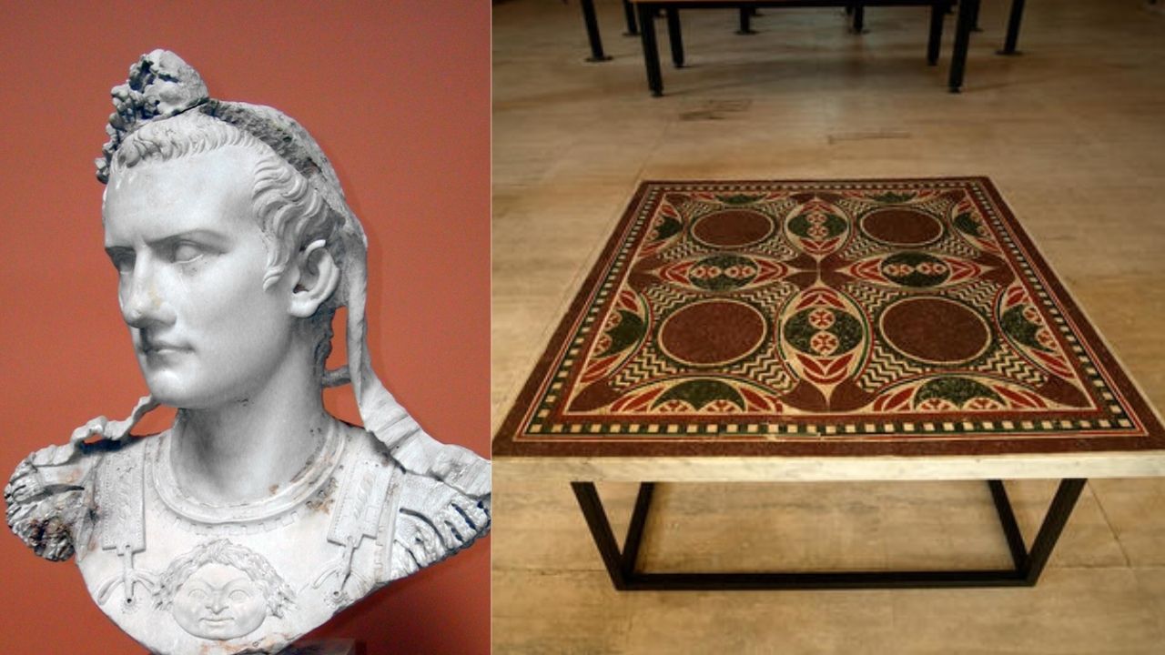 A saga do mosaico romano de Calígula que virou mesinha de centro