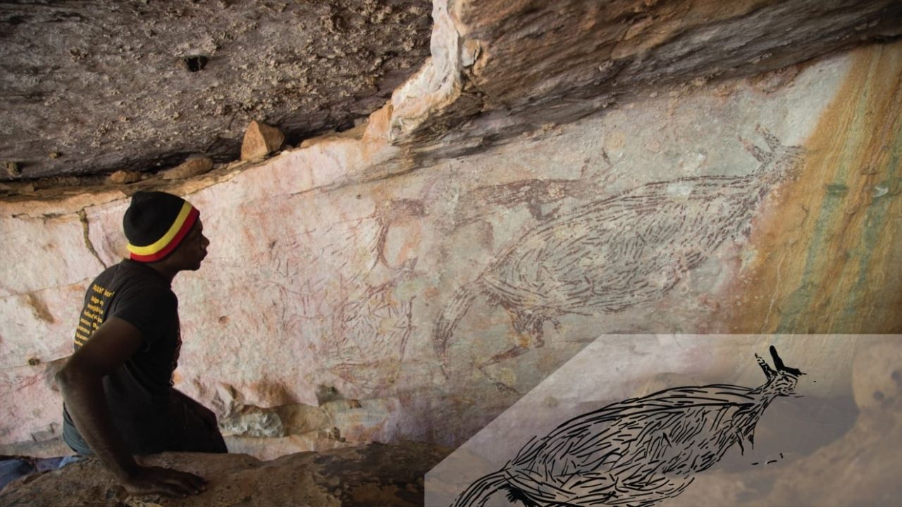 17 mil anos: Arte rupestre de canguru é a mais antiga da Austrália, diz estudo
