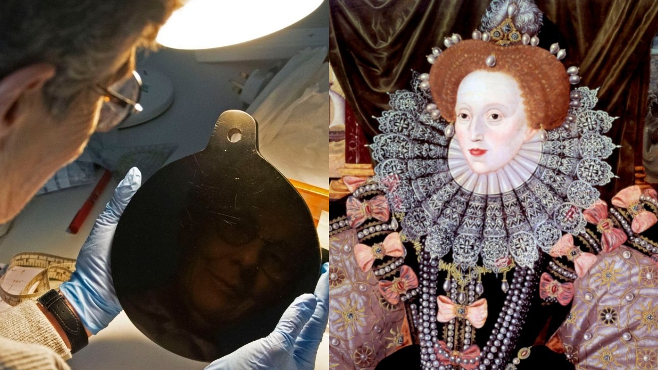 A curiosa origem de um espelho místico do conselheiro da rainha Elizabeth I
