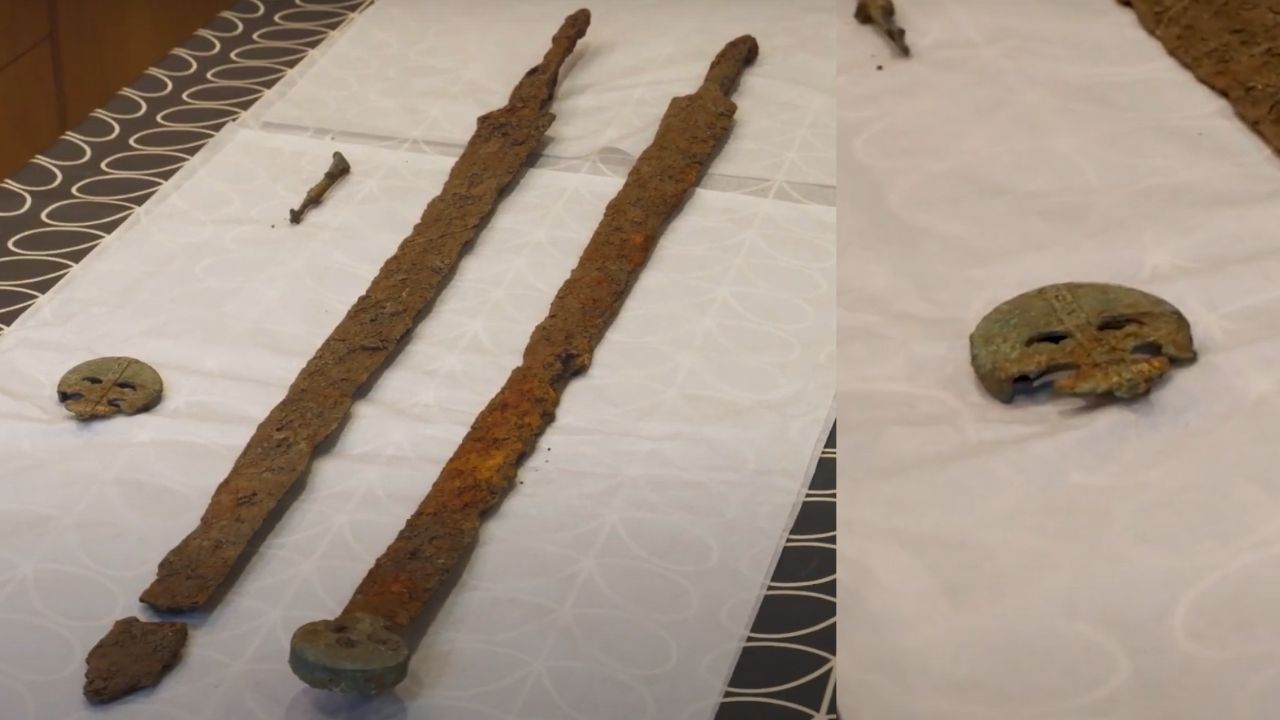 ‘Achado arqueológico notável’: Espadas romanas de cavalaria são descobertas na Inglaterra