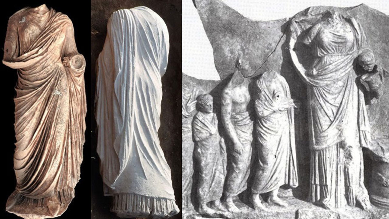 Estátua de mármore é encontrada por acaso na Grécia