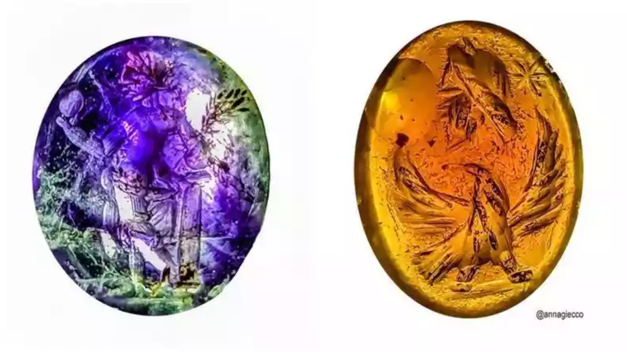 As curiosas pedras esculpidas há 2 milênios encontradas em termas romanas