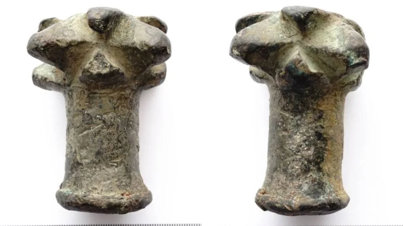 Menino de 12 anos encontra cabeça de maça medieval na Polônia