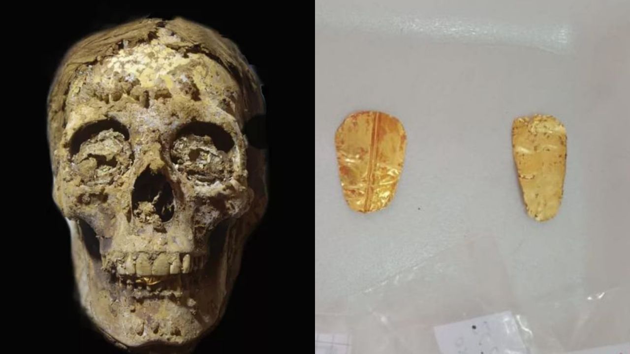 Mais múmias com língua de ouro são encontradas no Egito