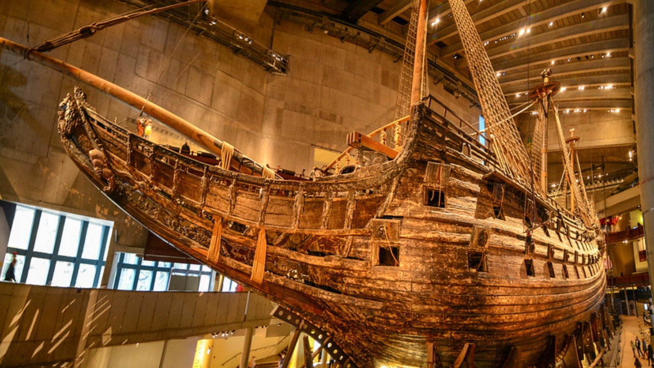 Recuperado e bem conservado, o navio de guerra Vasa impressiona na Suécia