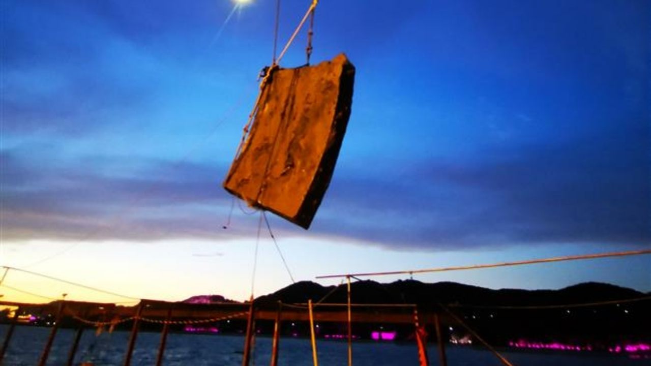 Parte de navio de guerra histórico é encontrada na China