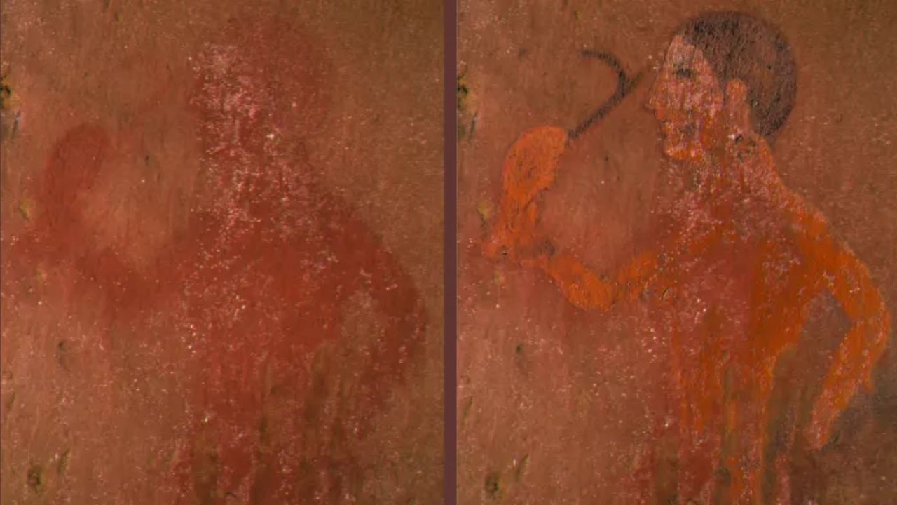 Cientistas revelam pinturas ocultas de antiga tumba etrusca na Itália