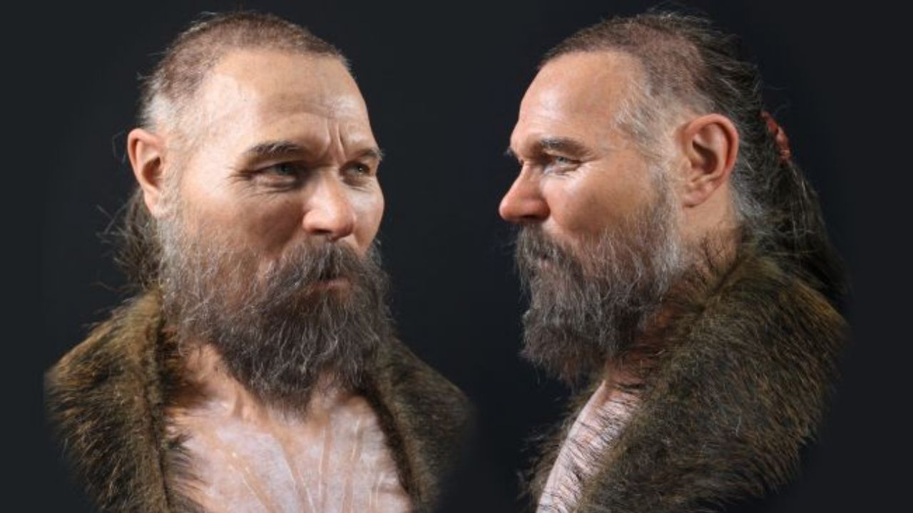 Reconstrução revela o impressionante rosto de homem da Idade da Pedra