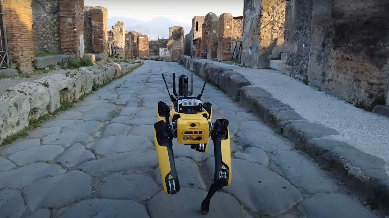 Ruínas de Pompeia serão exploradas por cachorro-robô