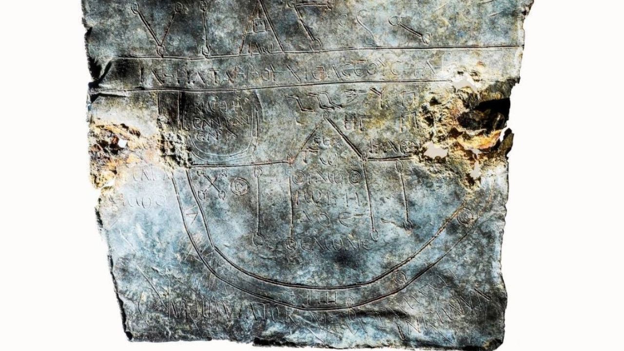 Placa de metal com maldição divina da época romana é encontrada na Bélgica