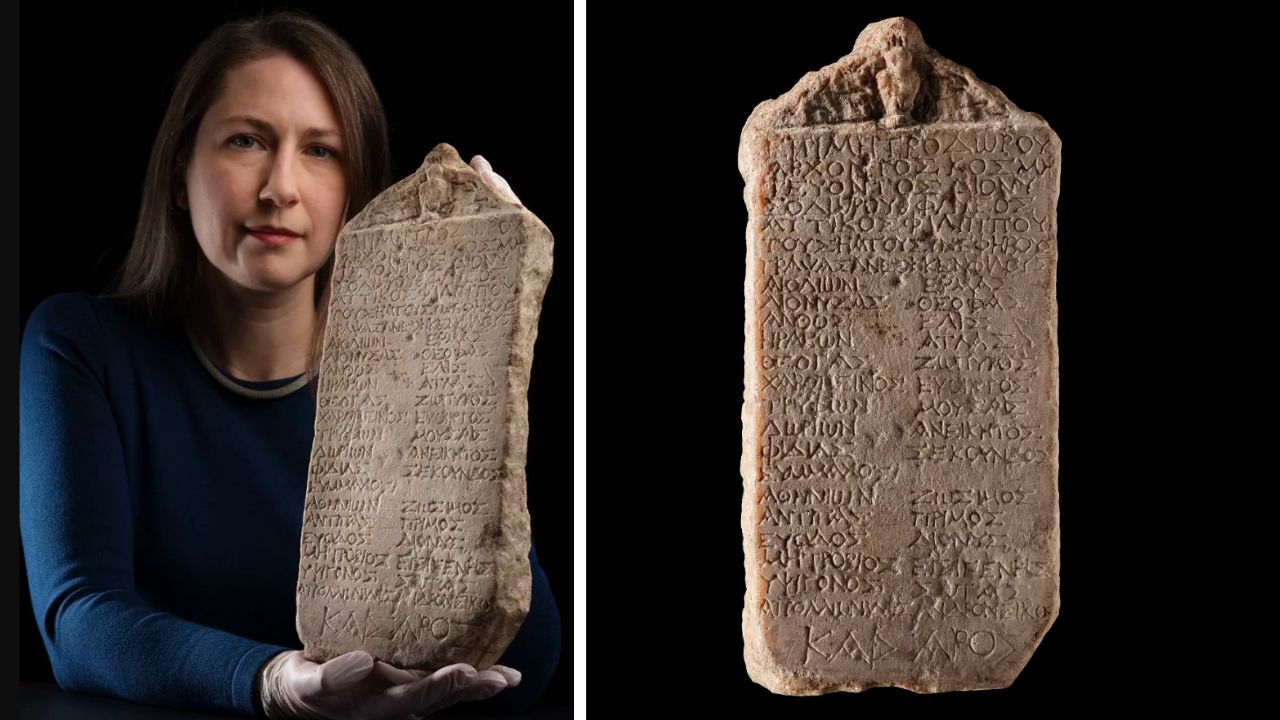 Tradução de tábua grega revela nomes de ‘formandos’ de 2 mil anos atrás