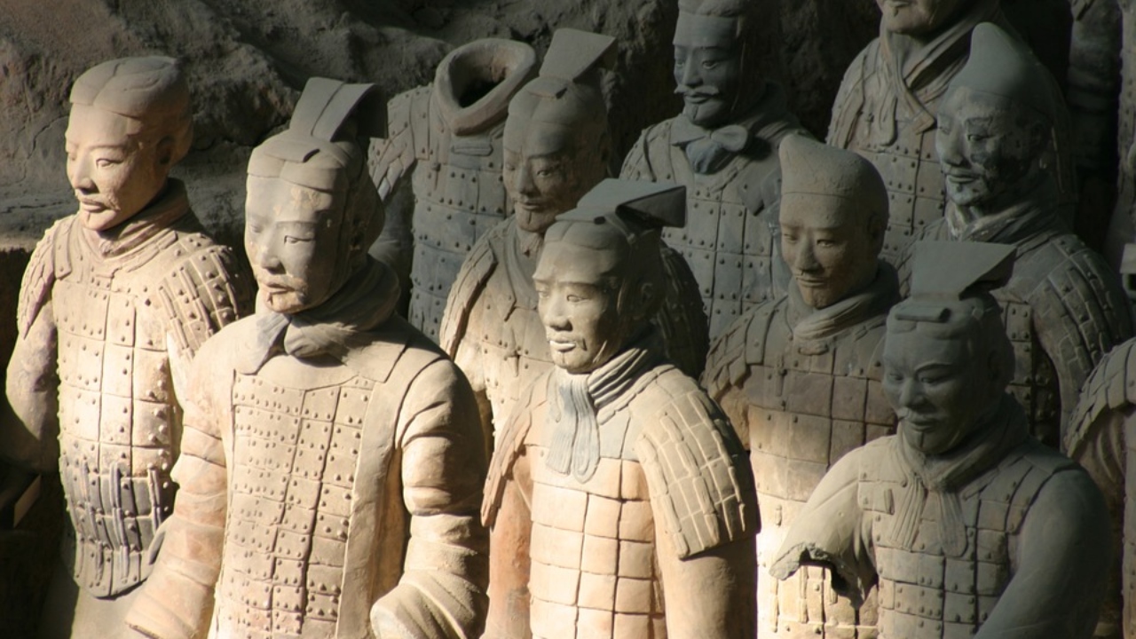 Como o Exército de Terracota foi redescoberto?