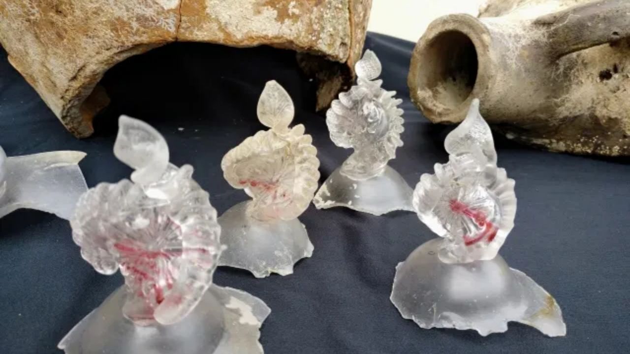 Tesouro de vidro de naufrágio do século 17 é descoberto no Mar Negro