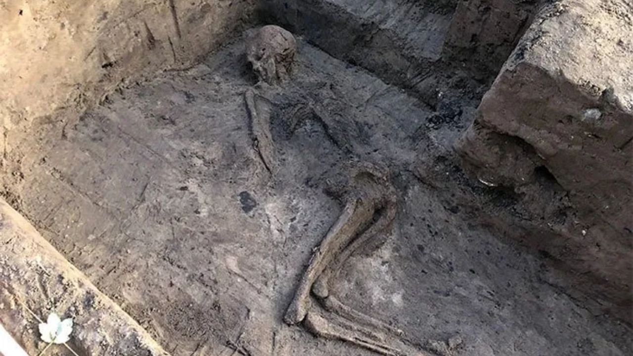 Esqueleto enterrado de maneira atípica é encontrado em um dos maiores cemitérios medievais da Escócia