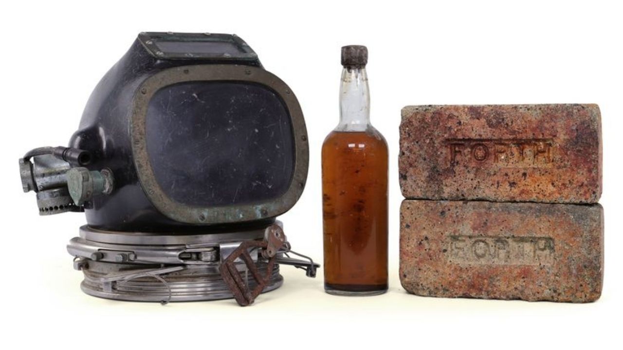 Garrafa de whisky de naufrágio de 1941 vai a leilão