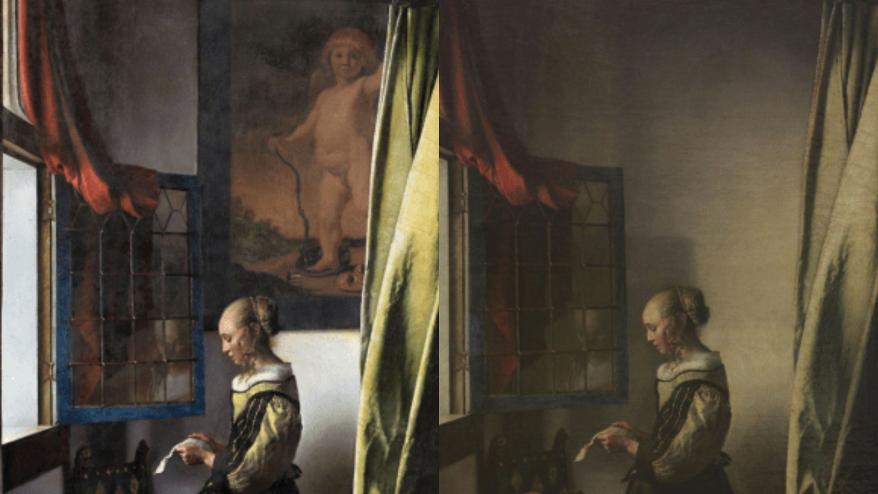 Restauração em pintura de 1657-59 revela imagem oculta curiosa