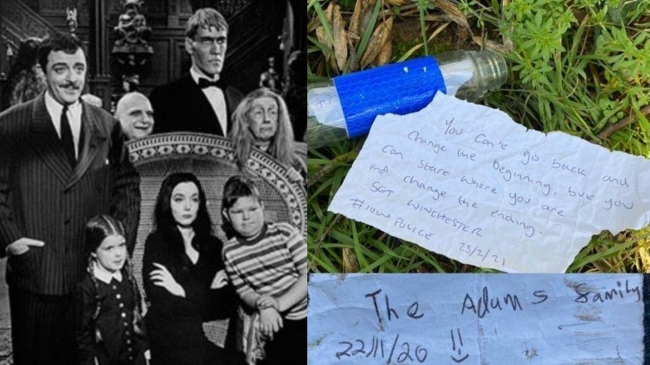 Policial recebe pacote misterioso com mensagem emitida pela “Família Addams”