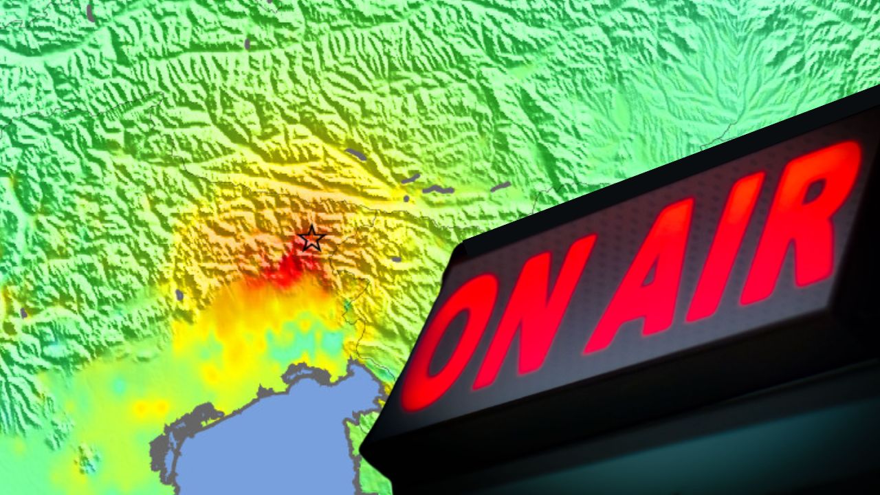 Em 1976, uma rádio na Itália transmitia terremoto com microfone aberto