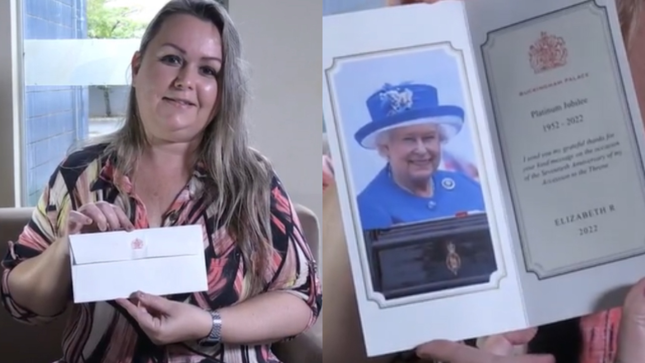 Artista brasileira recebe carta da rainha Elizabeth II após pintura