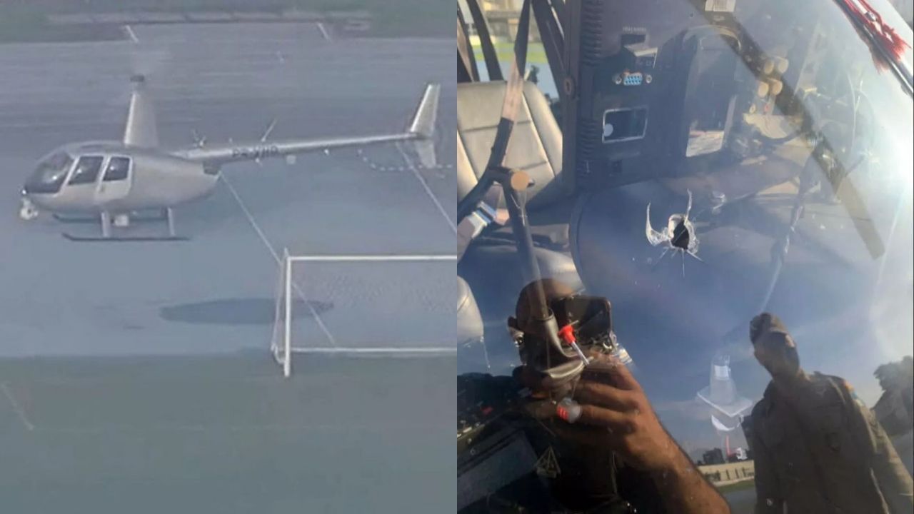 Helicóptero da RecordTV é alvejado durante cobertura de tiroteio