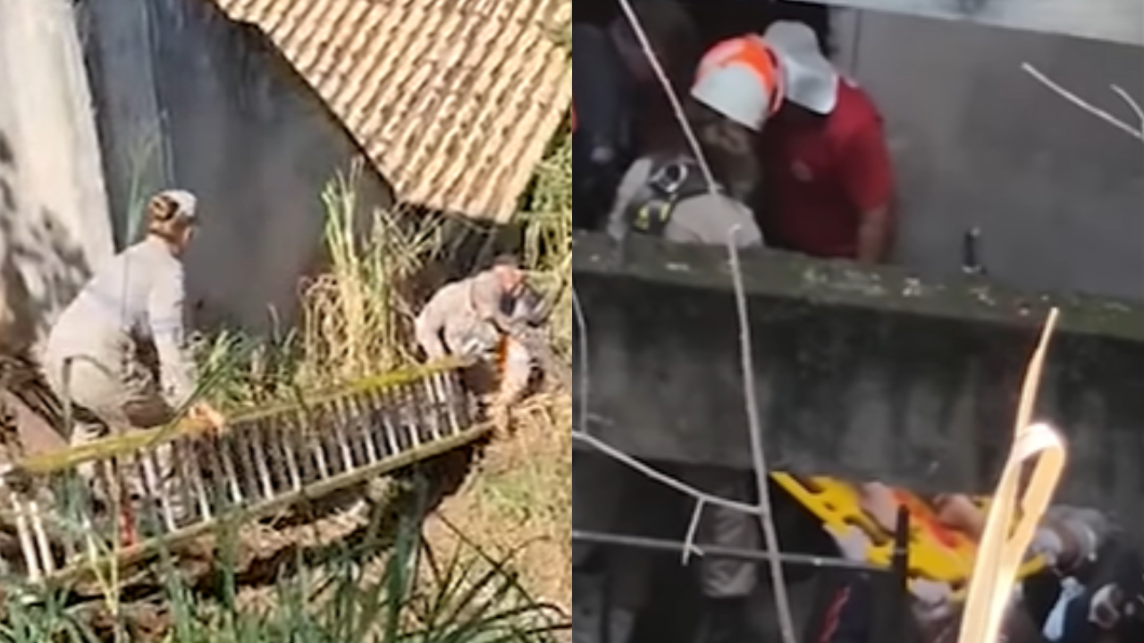 Jovem de 22 anos é resgatada após dois dias presa em buraco