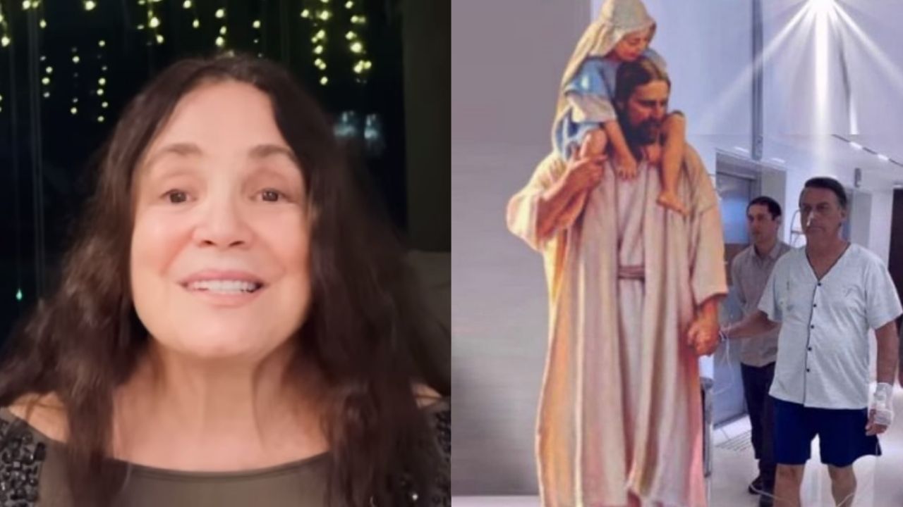 Regina Duarte diz que montagem de Bolsonaro ao lado de Jesus é real