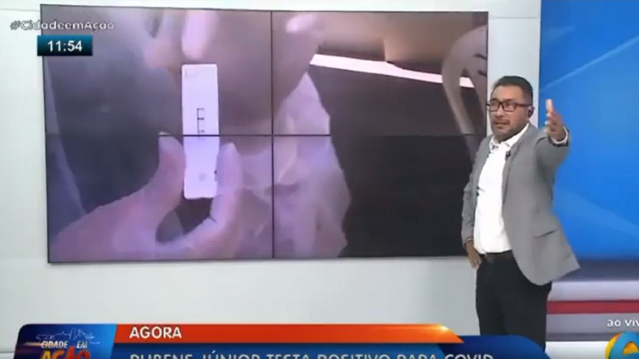 Repórter testa positivo para covid-19 ao vivo