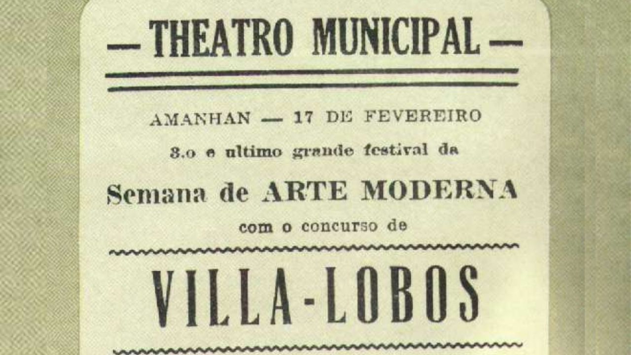 Na Semana de 22, artistas enfrentaram vaias e ruídos diversos, misturados a aplausos