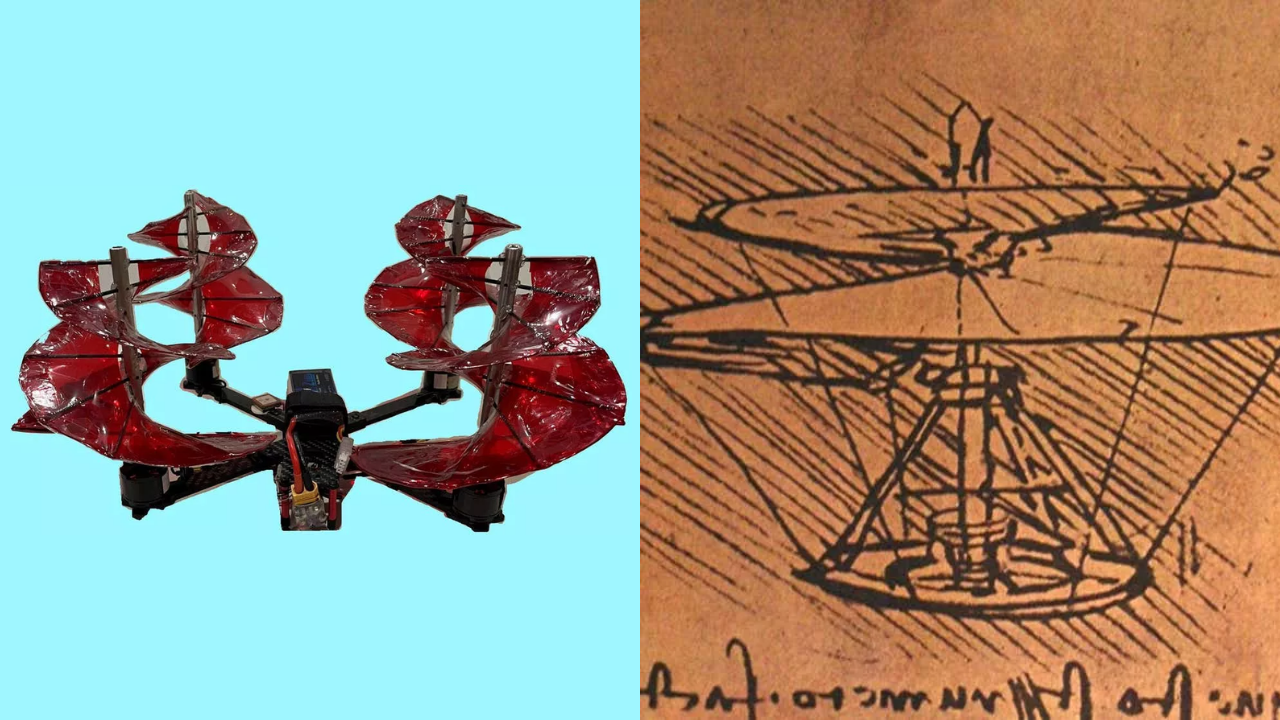 Engenheiro cria drone com base em desenhos de Leonardo da Vinci