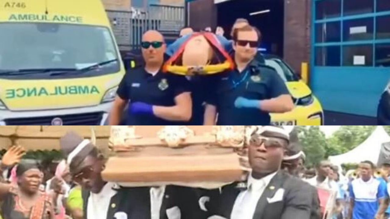Na Inglaterra, paramédicos pedem desculpa após brincadeira com meme do caixão